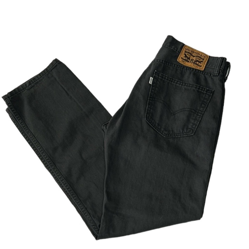 Levi’s Mens 505 Gray Straight Leg 100% Cotton Jeans Zip Fly White Tag Size 33x31